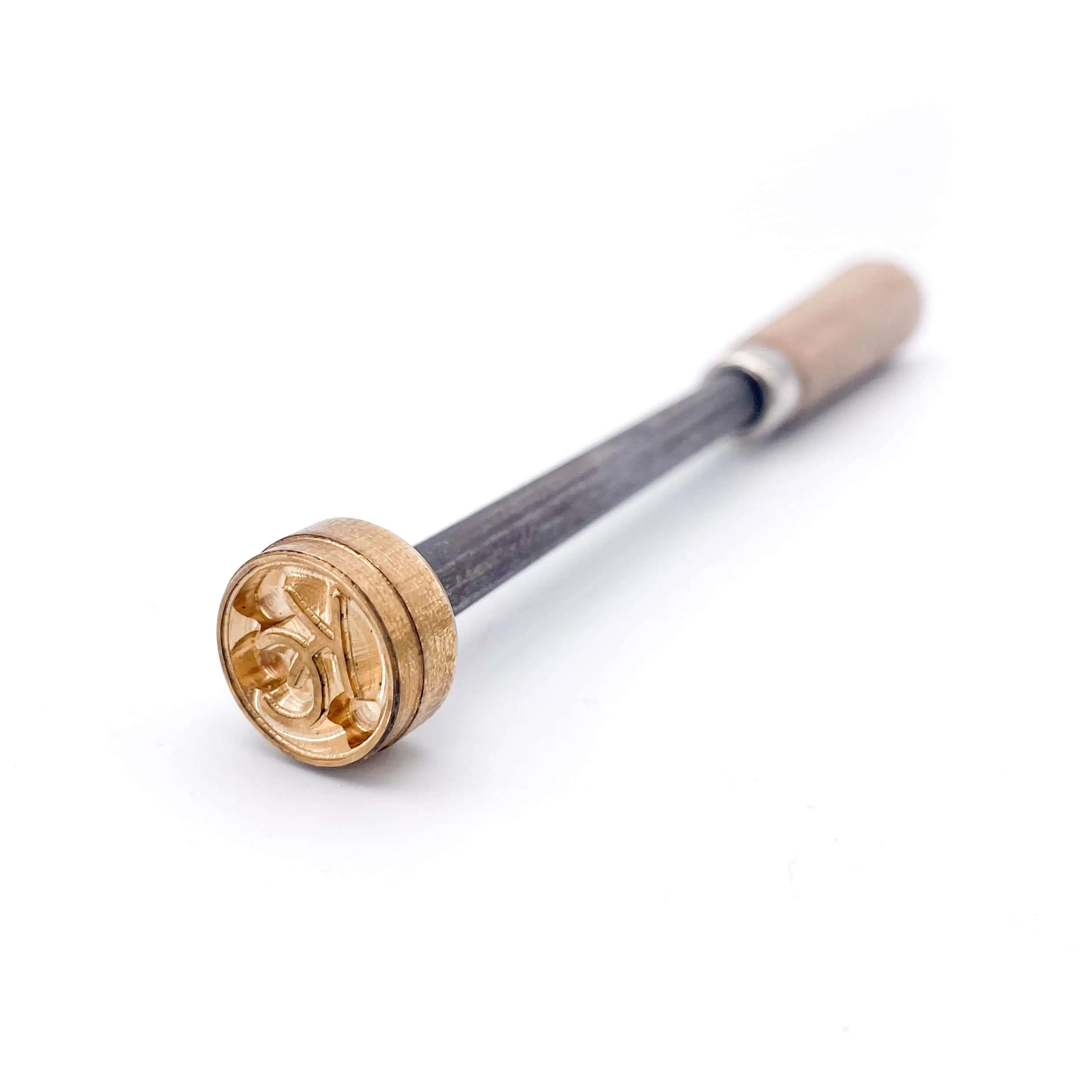 Mini Brandstempel bzw. Brennstempel. Motiv: Initialen im Kreis