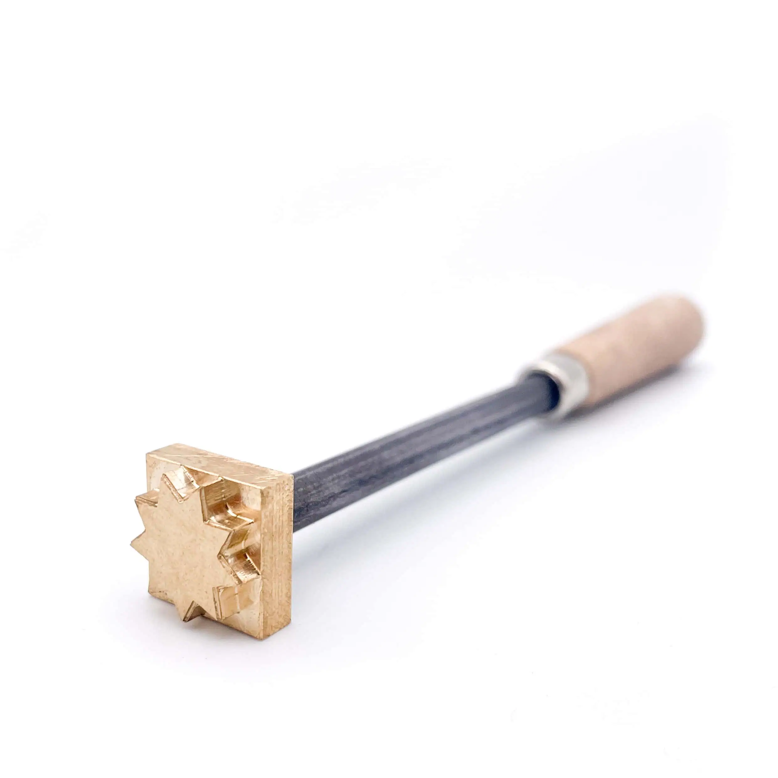 Mini Brennstempel mit Holzhandgriff. Motiv: Sonne