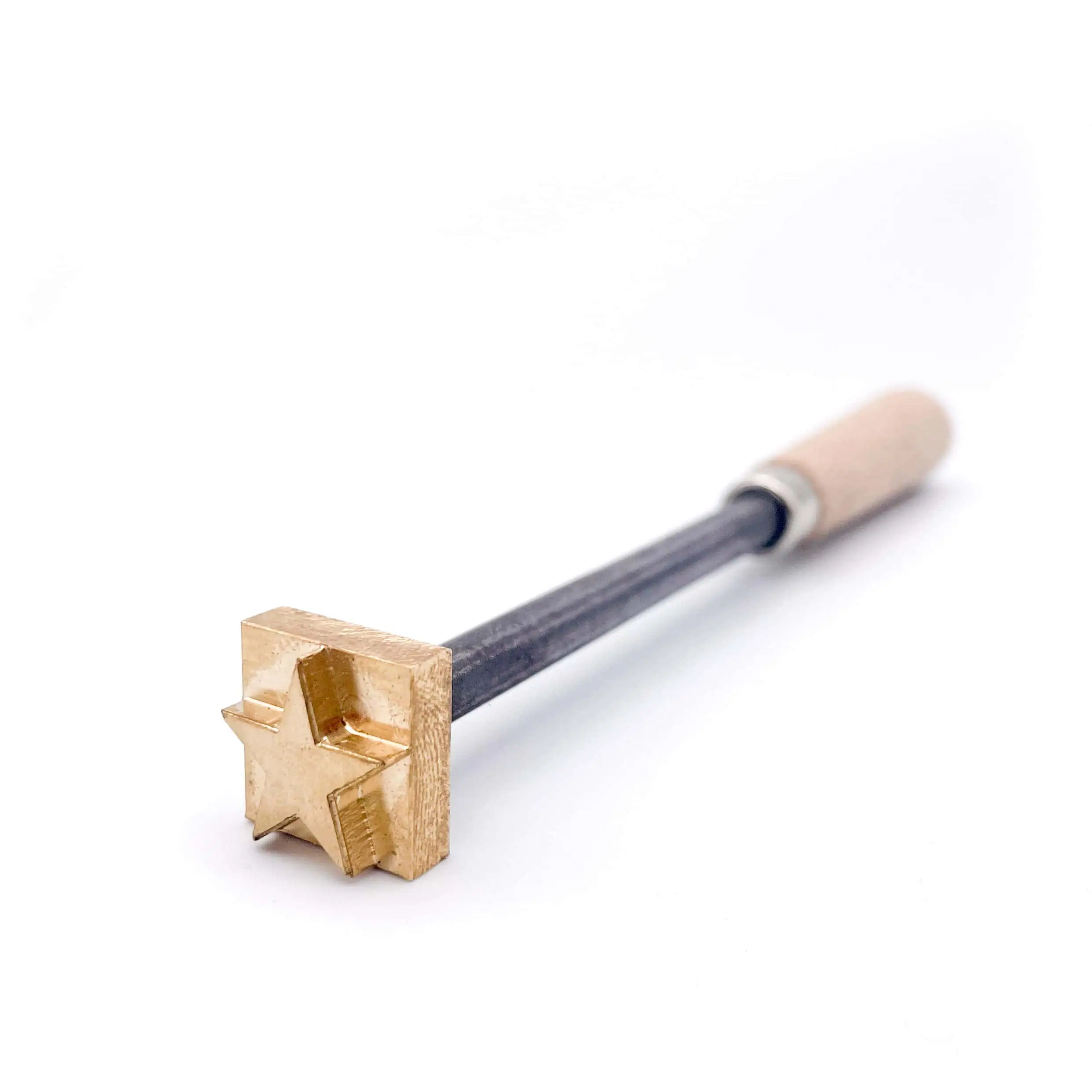 Mini Brennstempel mit Holzhandgriff. Motiv: Stern