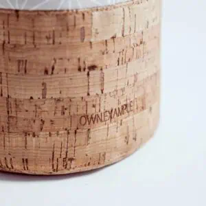 Kundenfoto von der Nutzung eines Brennstempels auf Kork.