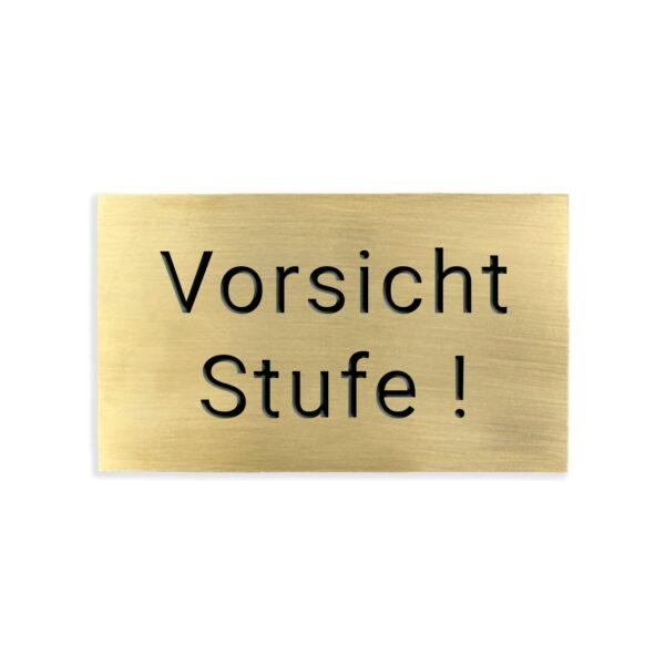 hochwertiges Messingschild mit Gravur - versch. Größen | verschiedene Motive – Bild 36