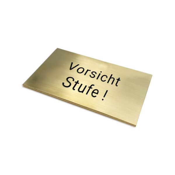 hochwertiges Messingschild mit Gravur - versch. Größen | verschiedene Motive – Bild 37