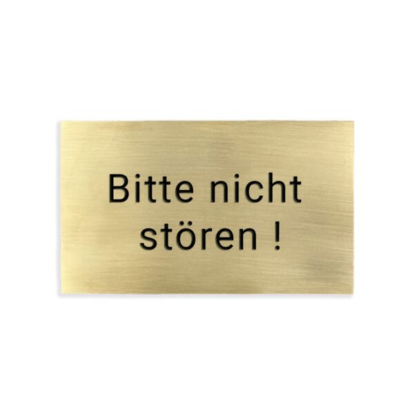 hochwertiges Messingschild mit Gravur - versch. Größen | verschiedene Motive – Bild 10