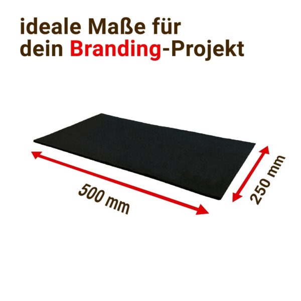 Feuerfeste Unterlage für Brandstempel 50x25 cm – Bild 5