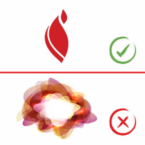 Formen für ein logo